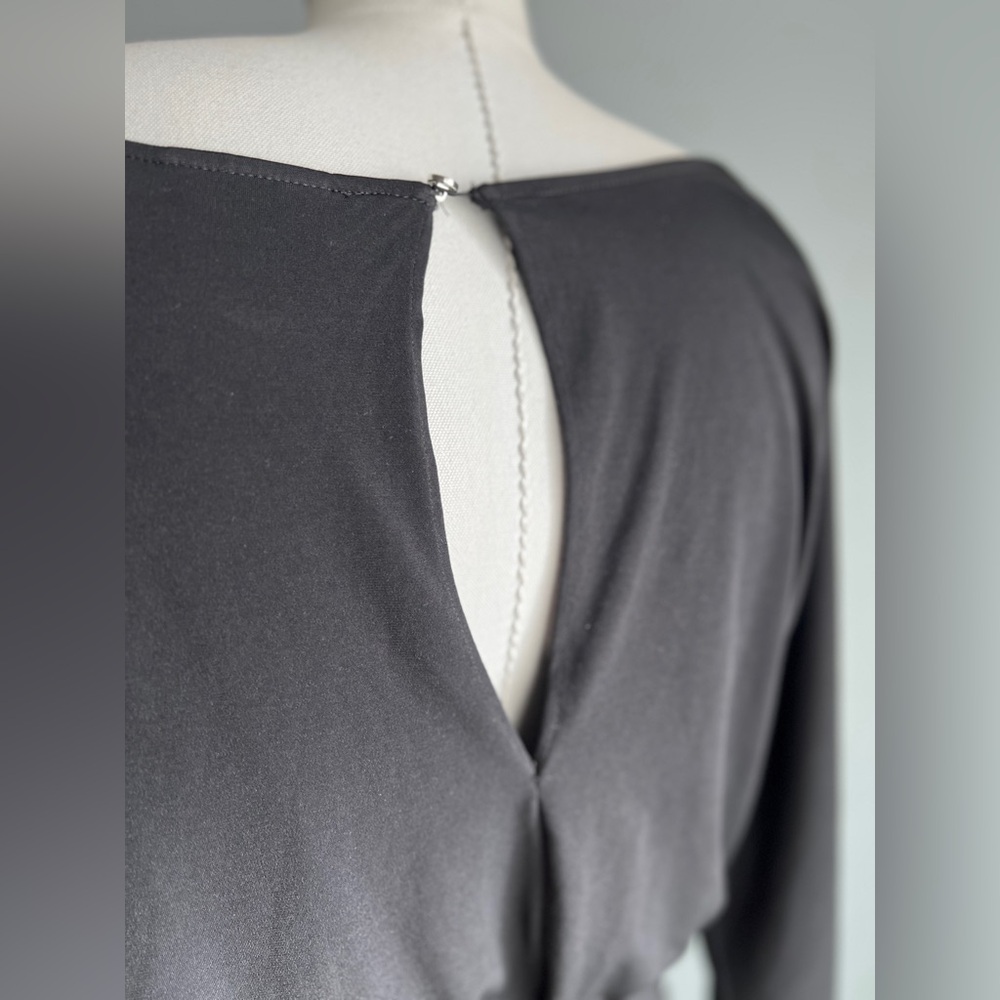 New York & Company Stretch Black Relax Fit Jumpsuit Size Medium - Picture 6 of 8